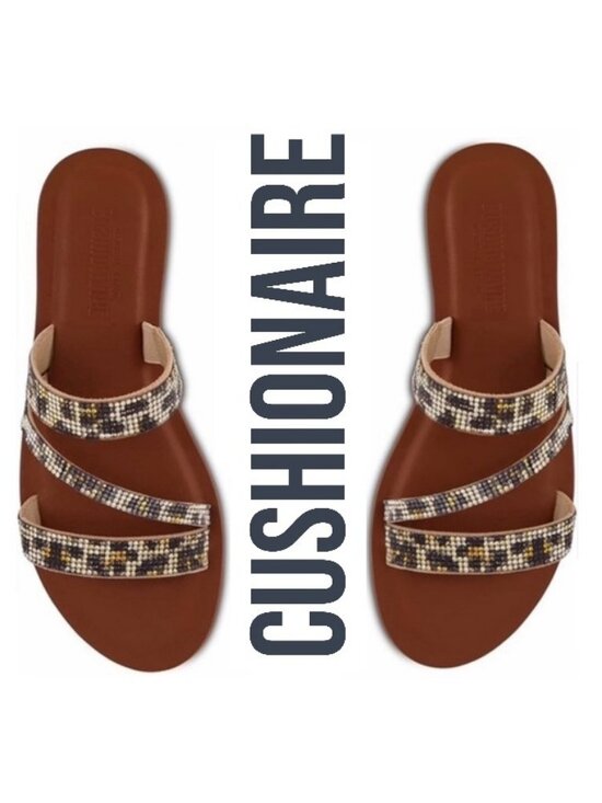 Cushionaire Shoes - NWOB ~ CUSHIONAIRE VIENNA RHINESTONE MEMORY FOAM SANDALS SZ 9